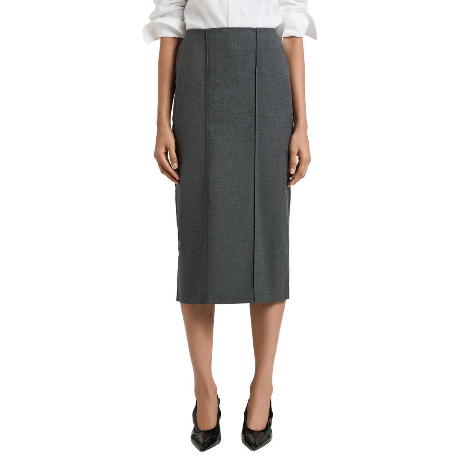 Veronika Maine Melange Suiting Pencil Skirt